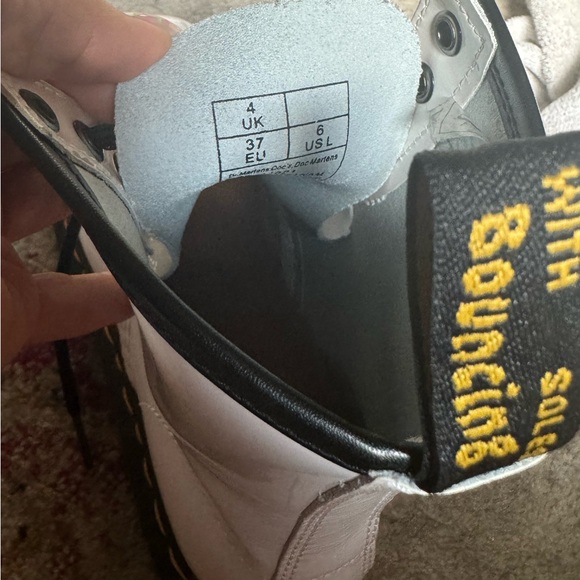 Dr Martens White Patent Leather Boots New Condition Size 37 Never Worn - Picture 8 of 8